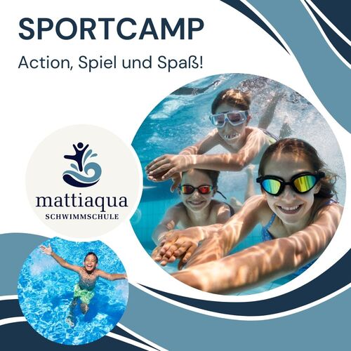 Kinder die tauschen und schwimmen